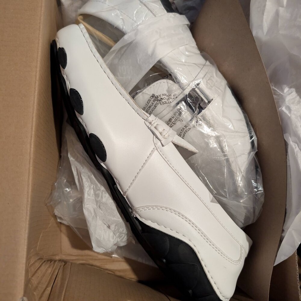 NWT REACTION Kenneth Cole Men's Toast 2 Me White Loafers US 10 (Damaged Box)